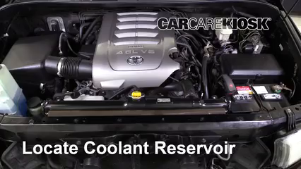 2010 Toyota Tundra SR5 4.6L V8 Extended Crew Cab Pickup Refrigerante (anticongelante) Controlar nivel de líquido